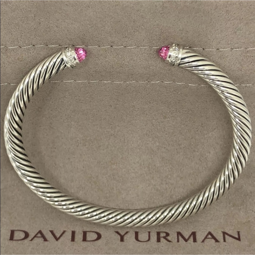David Yurman Touramaline & Diamond Bracelet